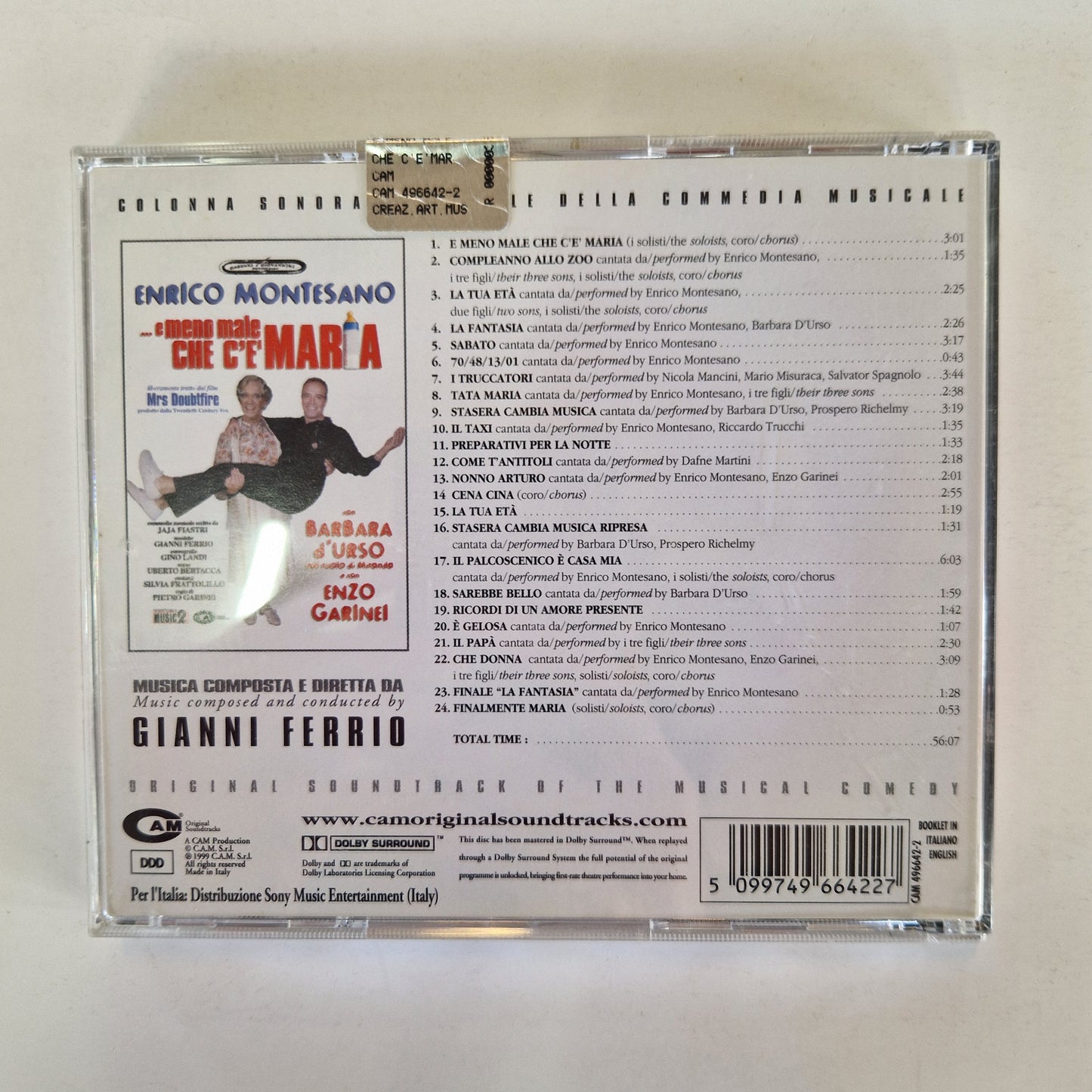 E Meno Male Che C'è Maria Mrs Doubtfire Gianni Ferrio Colonna Sonora CD Ottimo Mercatino Usato Crotone