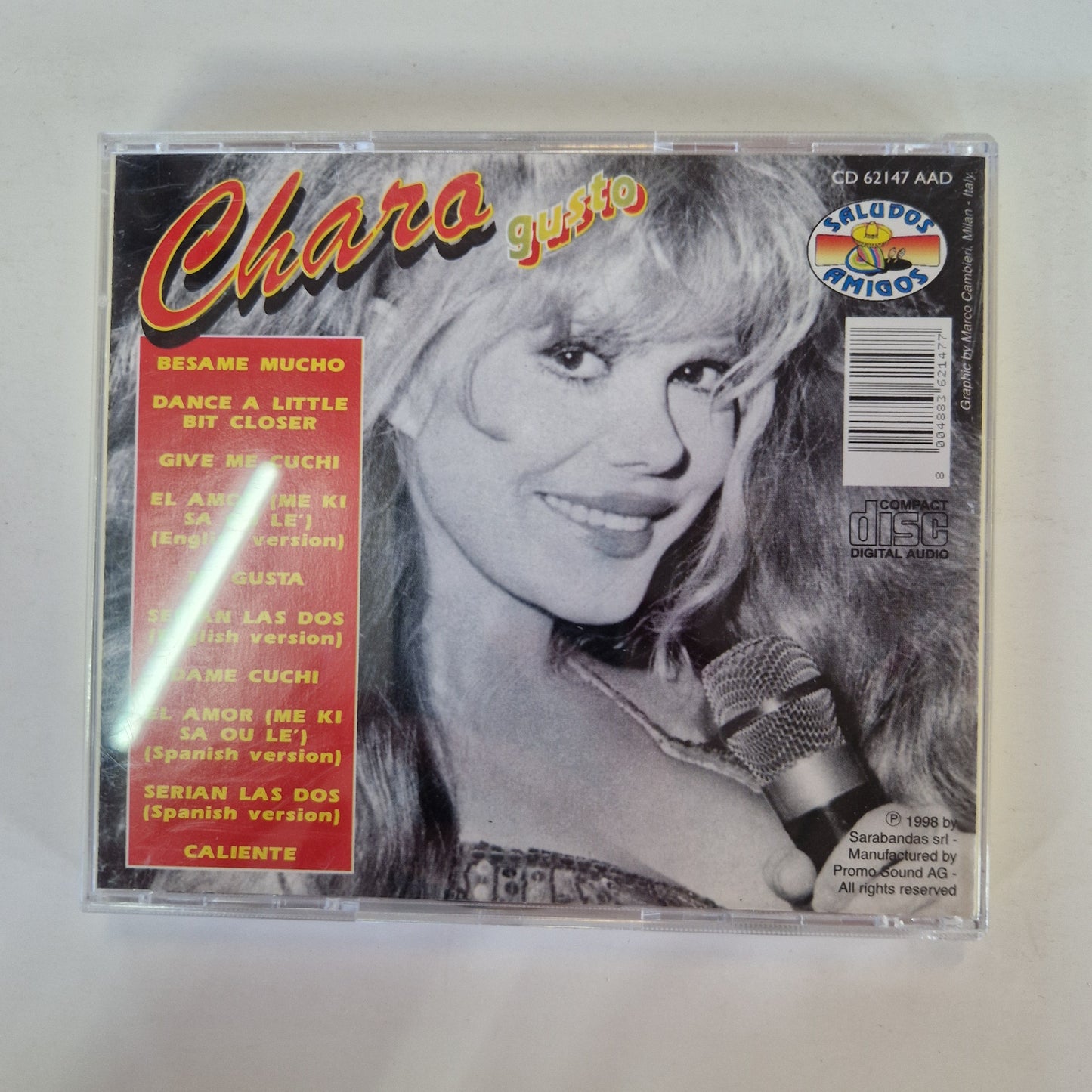 Chara Gusto CD introvabile rarissimo 1998 Sarabandas Srl musica italiana Mercatino Usato Crotone