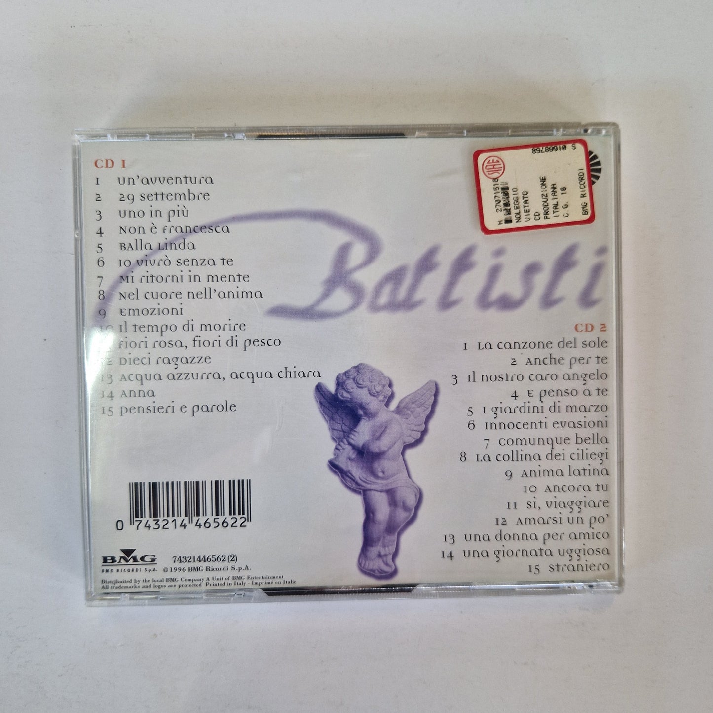 Lucio Battisti Pensieri Emozioni 2 CD 1996 BMG Ricordi Pop Italiano Mercatino Usato Crotone