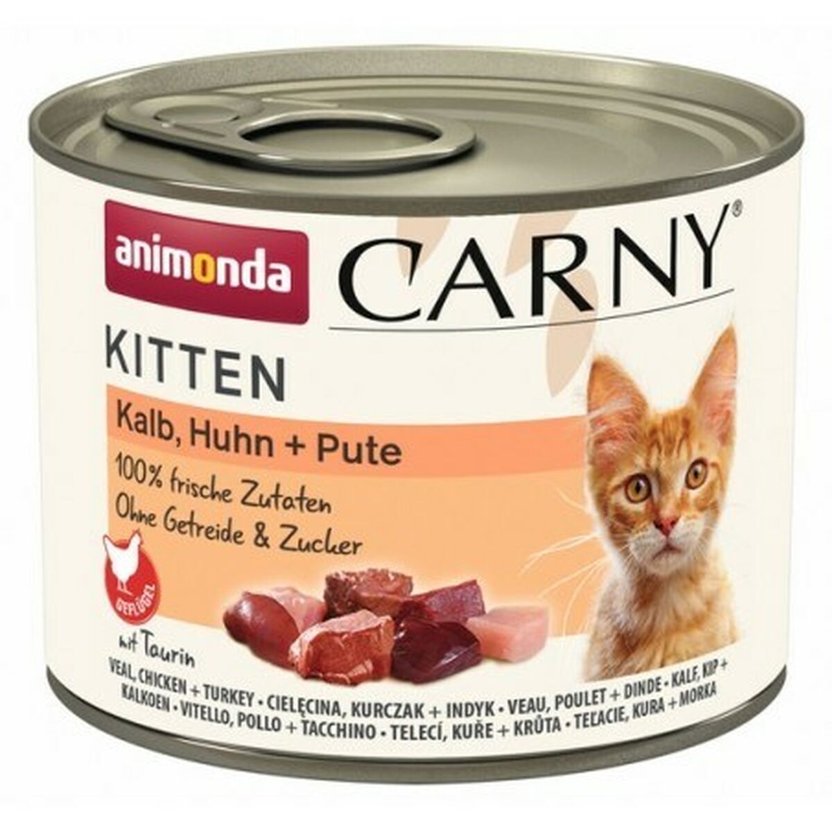 Cibo per gatti Animonda Carny Kitten Pollo Tacchino Carne di vitello 200 g 18578