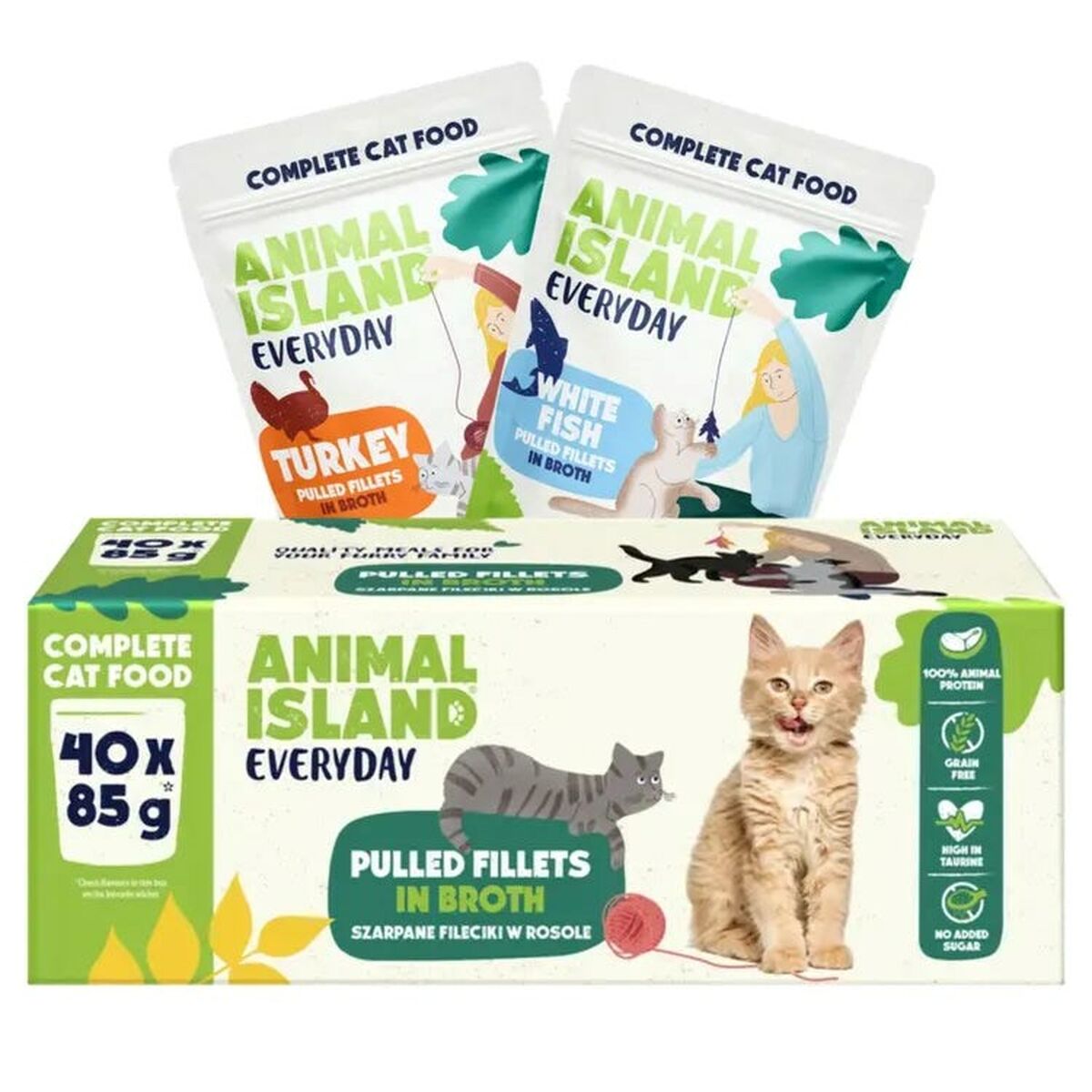 Cibo per gatti ANIMAL ISLAND Turkey 40 x 85 g 19876