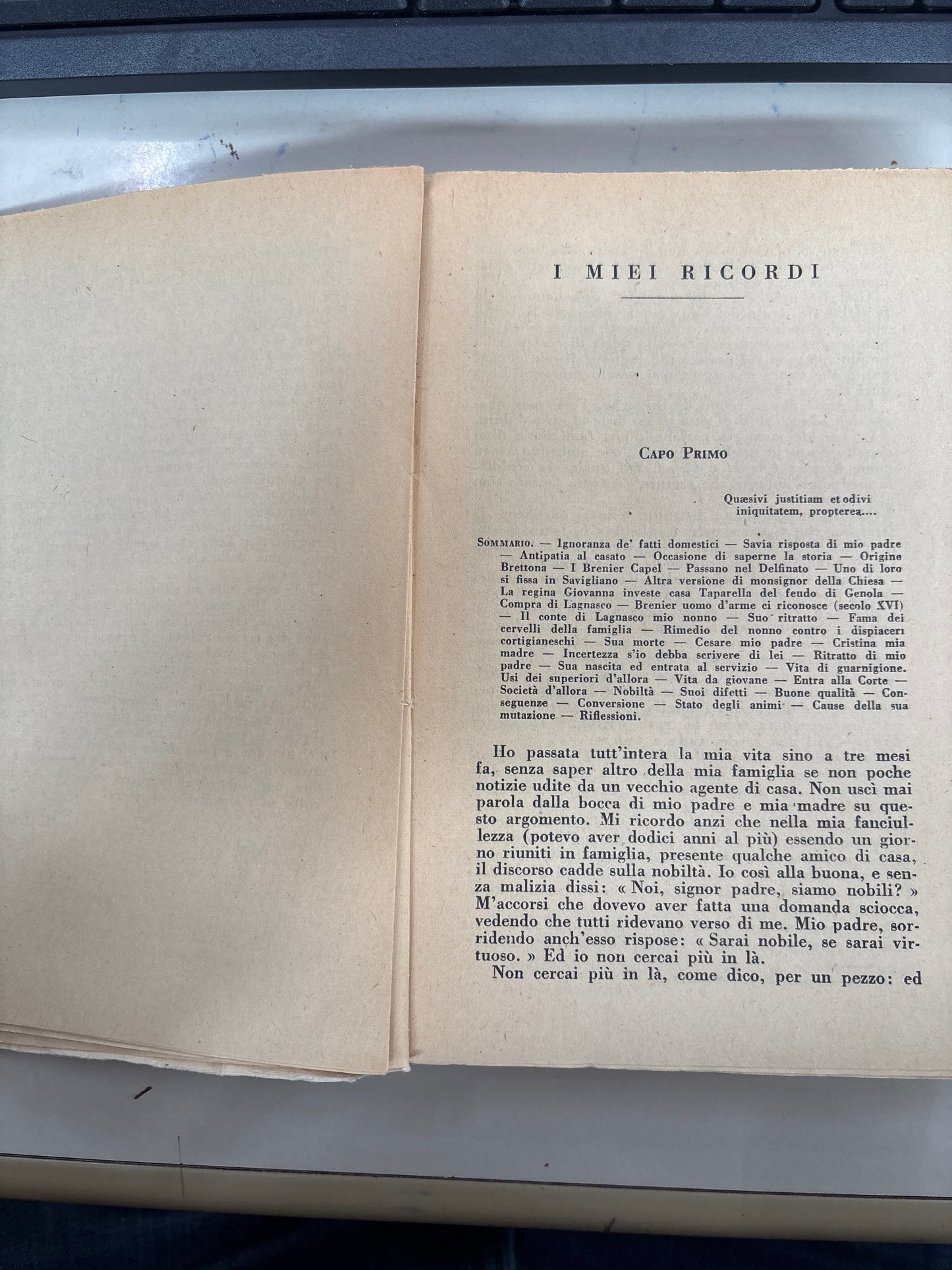 I Miei Ricordi - Massimo D'Azeglio - Edizione Integrale, A. Barion 1936 Mercatino Usato Crotone