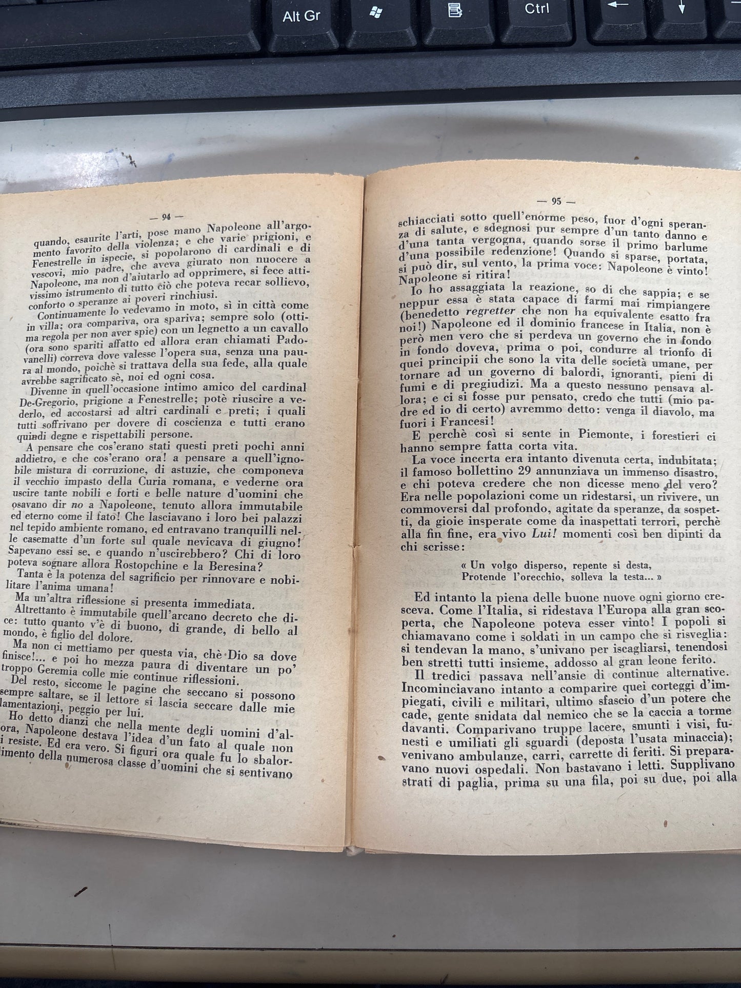 I Miei Ricordi - Massimo D'Azeglio - Edizione Integrale, A. Barion 1936 Mercatino Usato Crotone