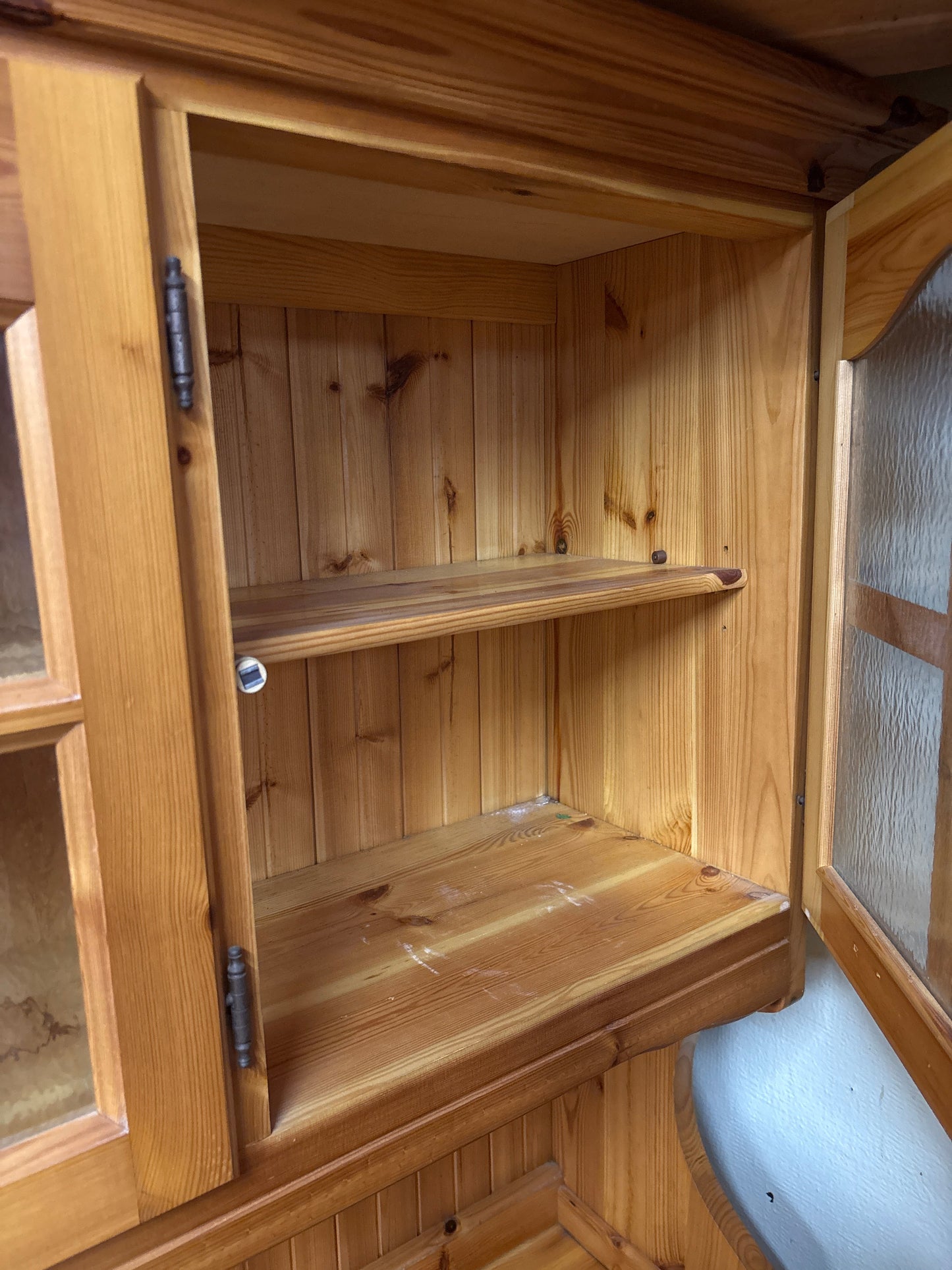 Cristalliera in Legno Massello con Ante in Vetro - 150x47x192 cm Mercatino Usato Crotone