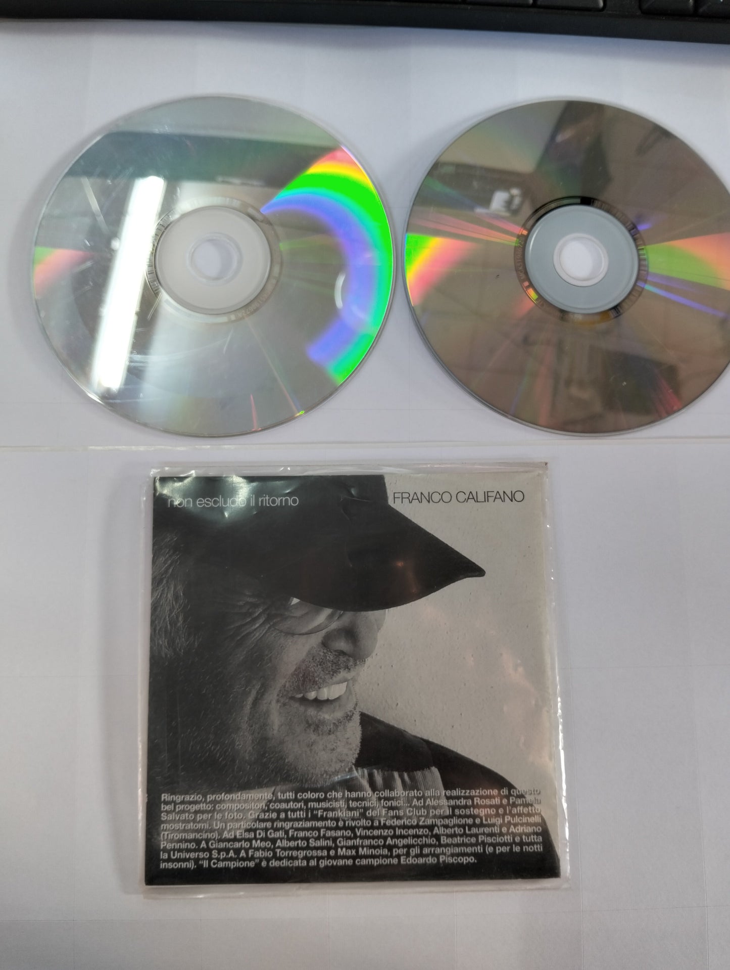 CD "Franco Califano - Non Escludo Il Ritorno" - CD Uno & CD Due Mercatino Usato Crotone