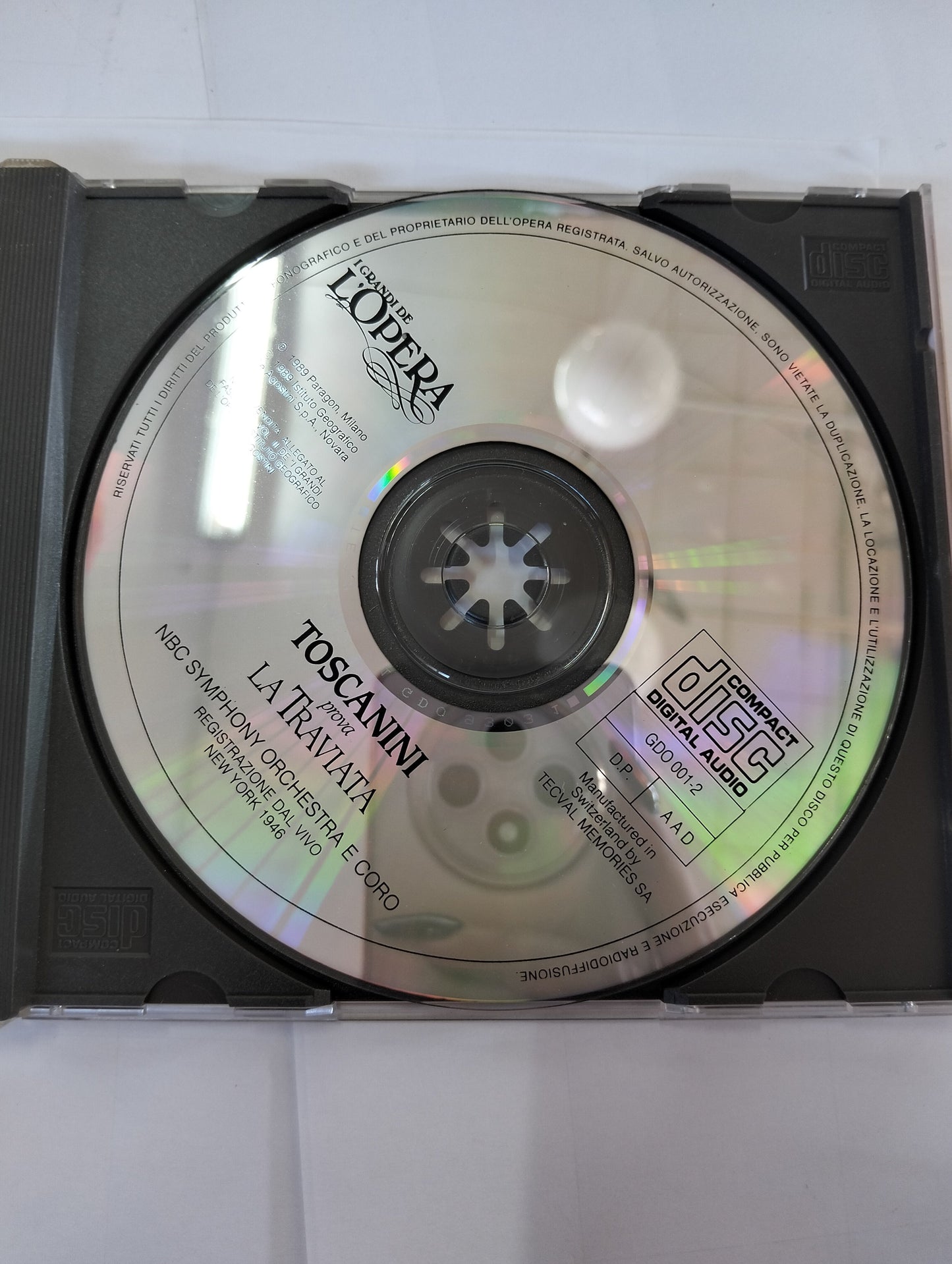 CD I Grandi dell'Opera - Toscanini Prova La Traviata - DeAgostini 1989 Mercatino Usato Crotone