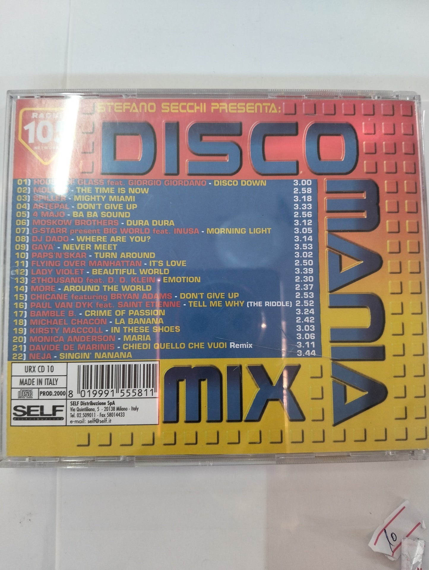 CD Disco Mania Mix - Radio 105 Network 2000 | Dance, House, Eurodance, Raro! Mercatino Usato Crotone
