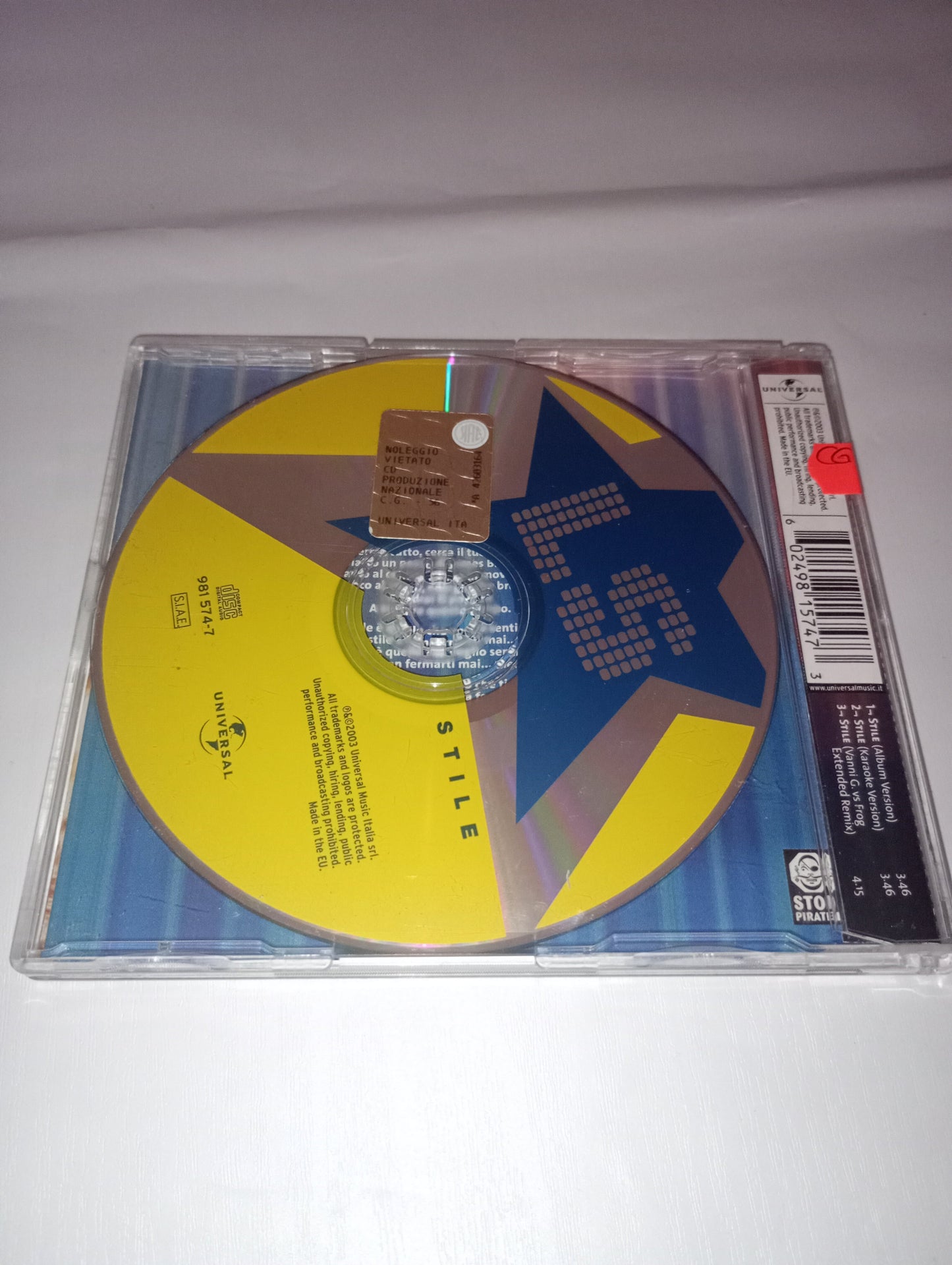 Lucky Star - "Stile" Emma Marrone - Singolo Esclusivo Amici CD Mercatino Usato Crotone