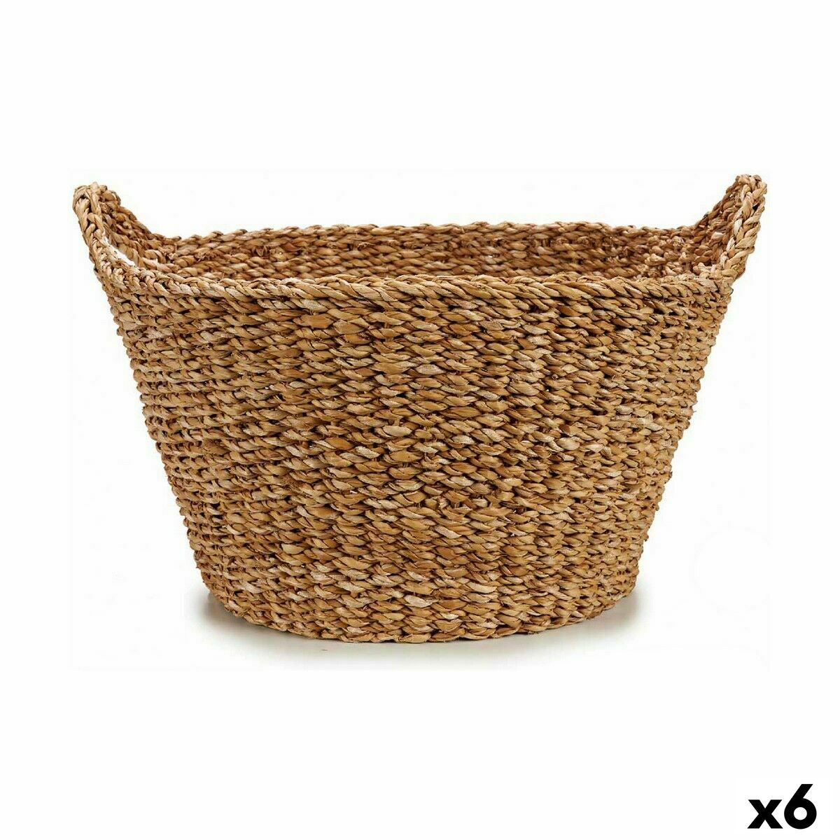 Cesto Con manici Marrone 21 L 50 x 30 x 49 cm (6 Unità) 3892