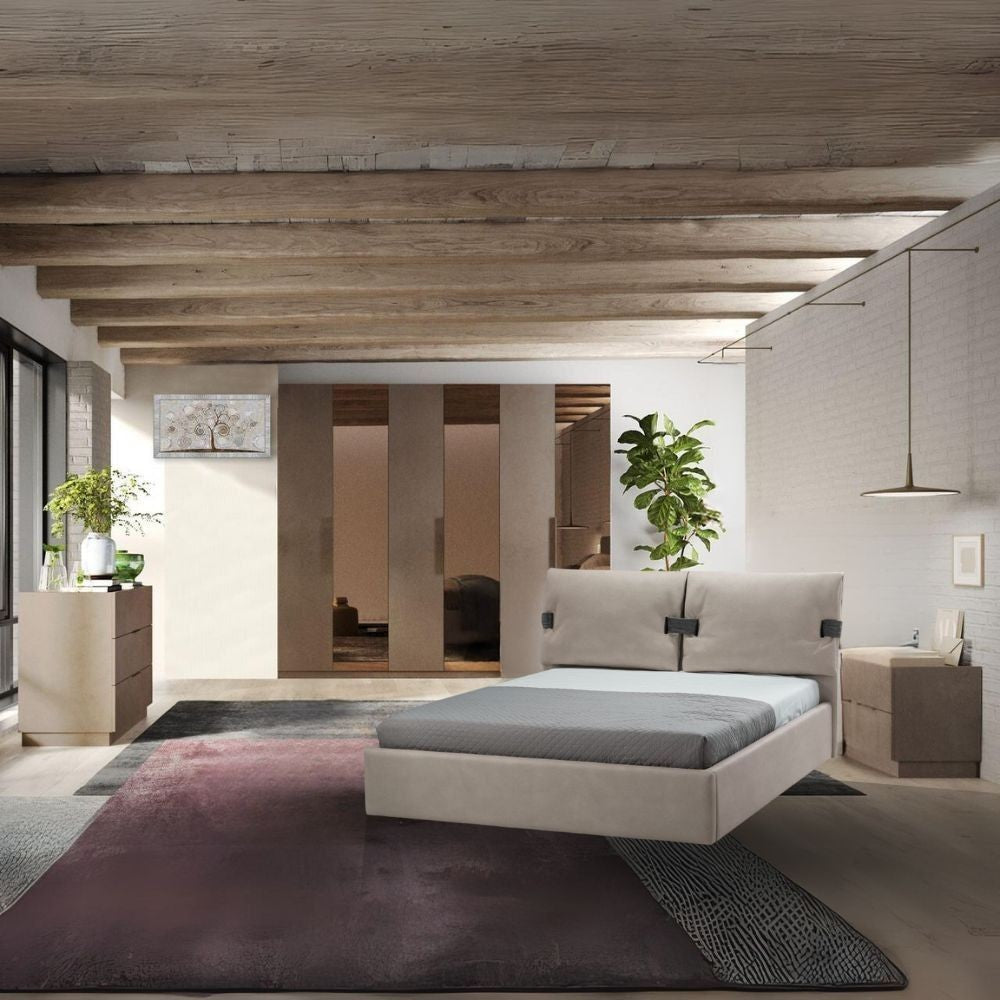 Camera da letto Mustella con letto contenitore bronzo Effezeta