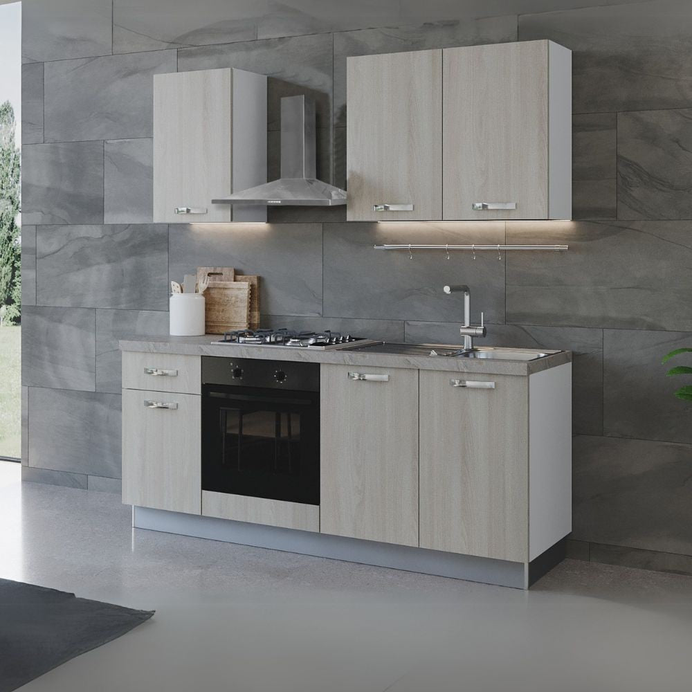 Cucina Aura 195 cm con elettrodomestici Effezeta