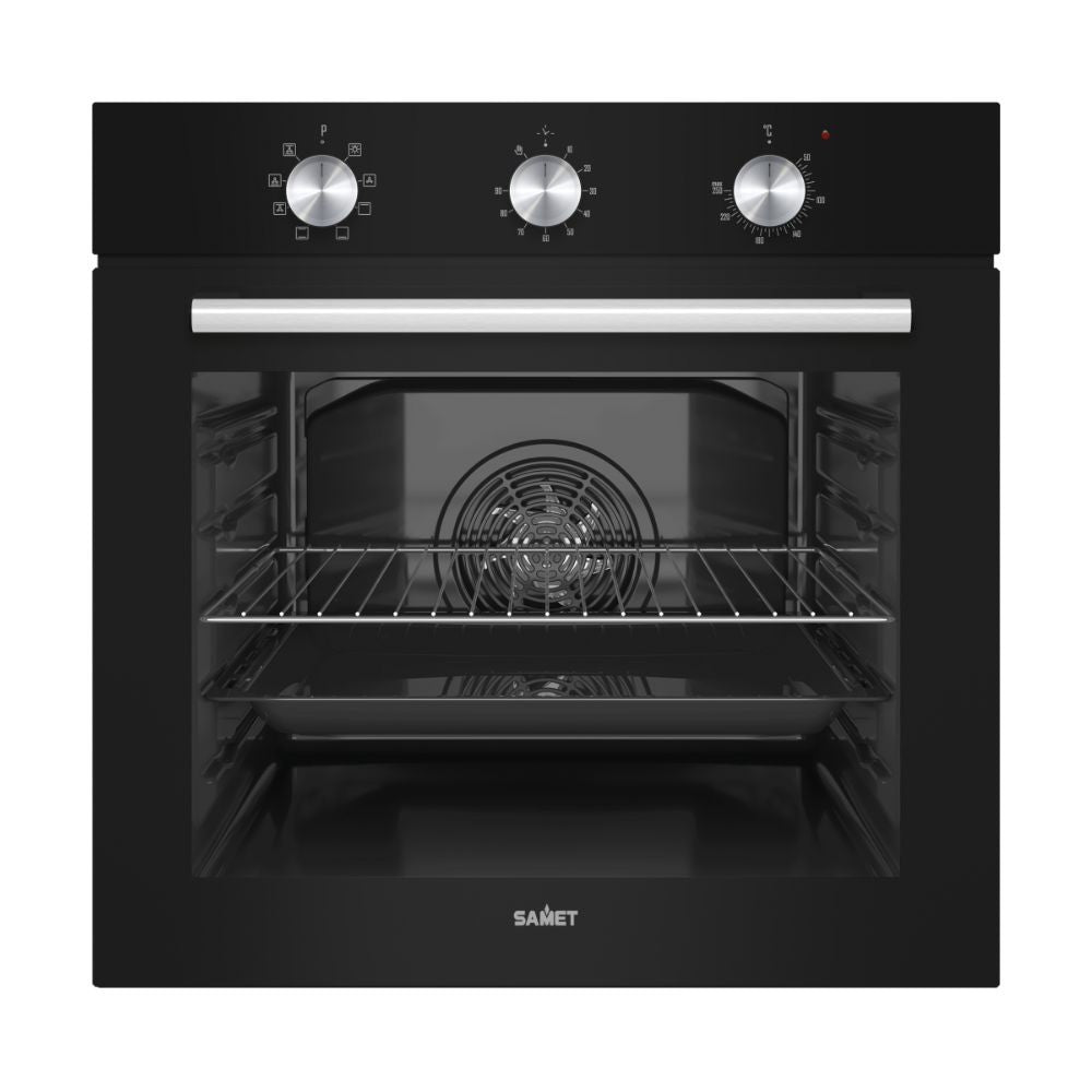 Giove forno incasso elettrico multifunzione nero timer meccanico Effezeta