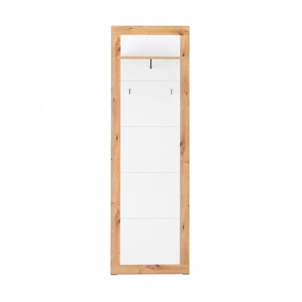 Pannello appendiabiti Wien 43 da ingresso rovere bianco Effezeta