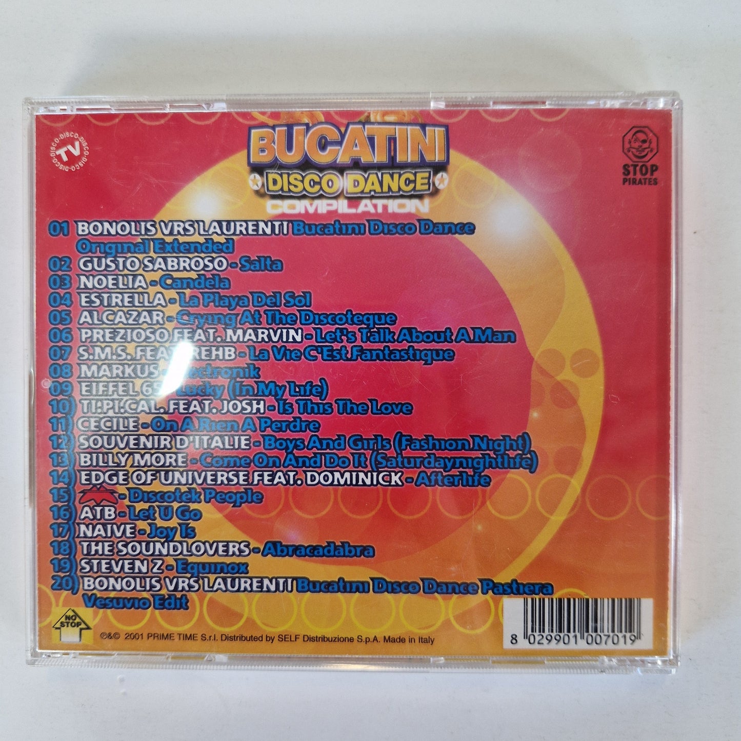 Bucatini Disco Dance Compilation 2001 Prime Time SRL CD musica anni 2000 Mercatino Usato Crotone