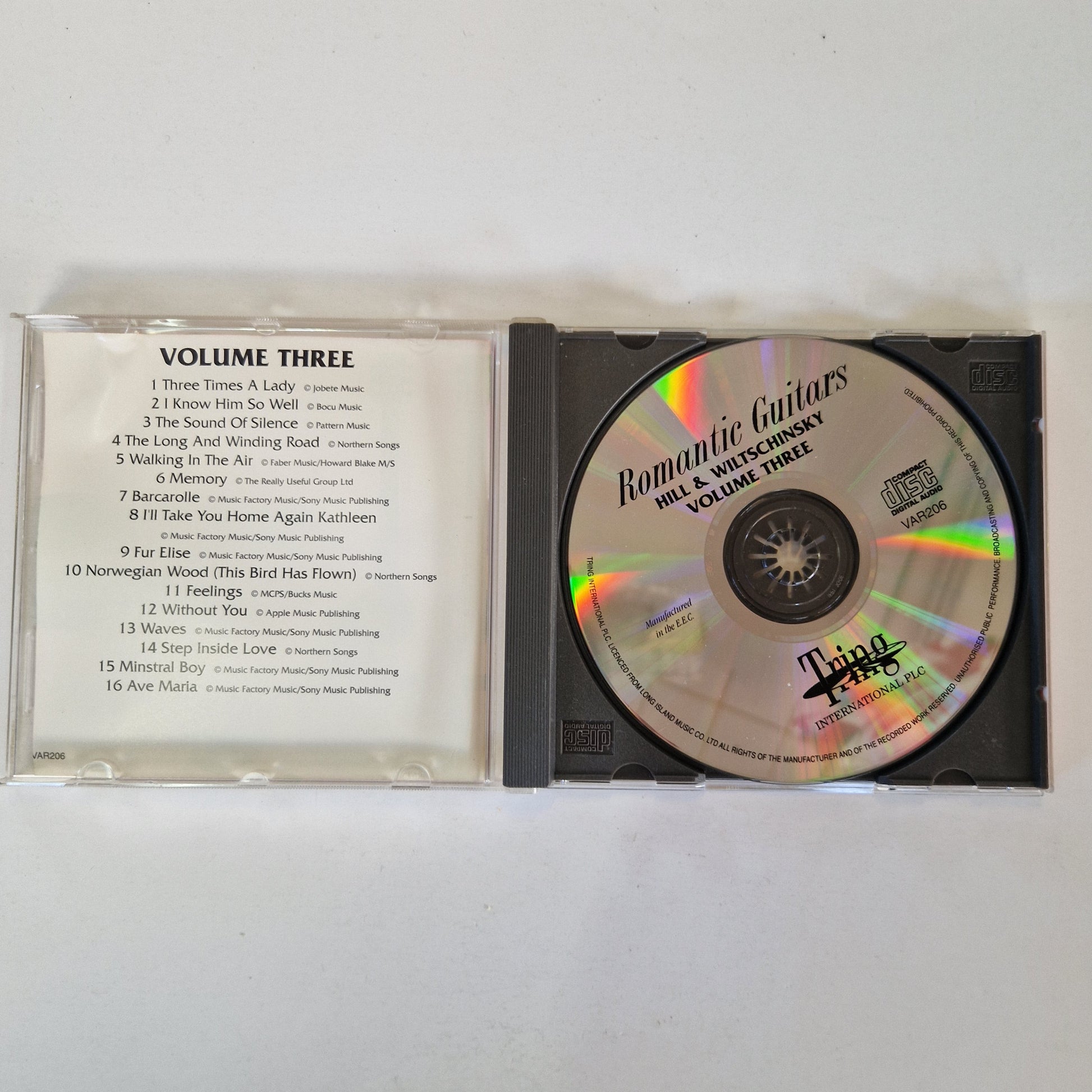 Romantic Guitars Vol. 3 CD Tring Int. PLC Chitarra Strumentale Raro 90s Mercatino Usato Crotone
