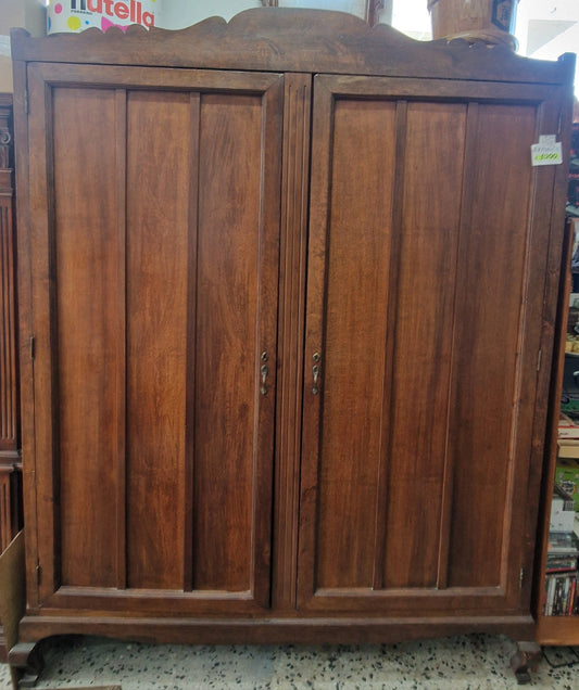 Armadio antico a 2 ante in legno massello 200x50x261 cm stile classico Mercatino Usato Crotone