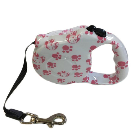 Extendable leash for dogs - Max 15 kg -Orme Dog Rose-Start & Stop Mercatino Usato Crotone