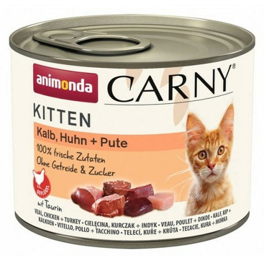 Cibo per gatti Animonda Carny Kitten Pollo Tacchino Carne di vitello 200 g 18578