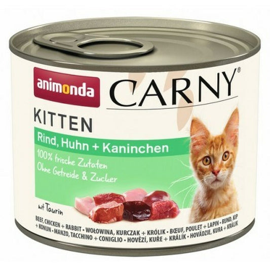 Cibo per gatti Animonda Carny Kitten Pollo Carne di vitello Coniglio 200 g 18578