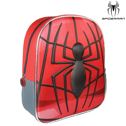 3d Spiderman Red Kids Backpack - Official Product CERDA'