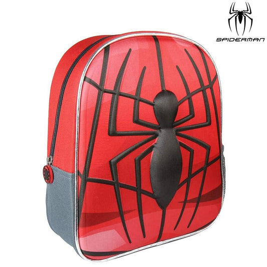 3d Spiderman Red Kids Backpack - Official Product CERDA'