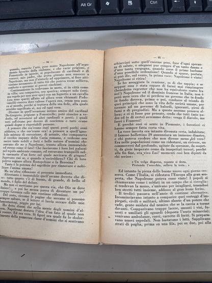 I Miei Ricordi - Massimo D'Azeglio - Edizione Integrale, A. Barion 1936 Mercatino Usato Crotone