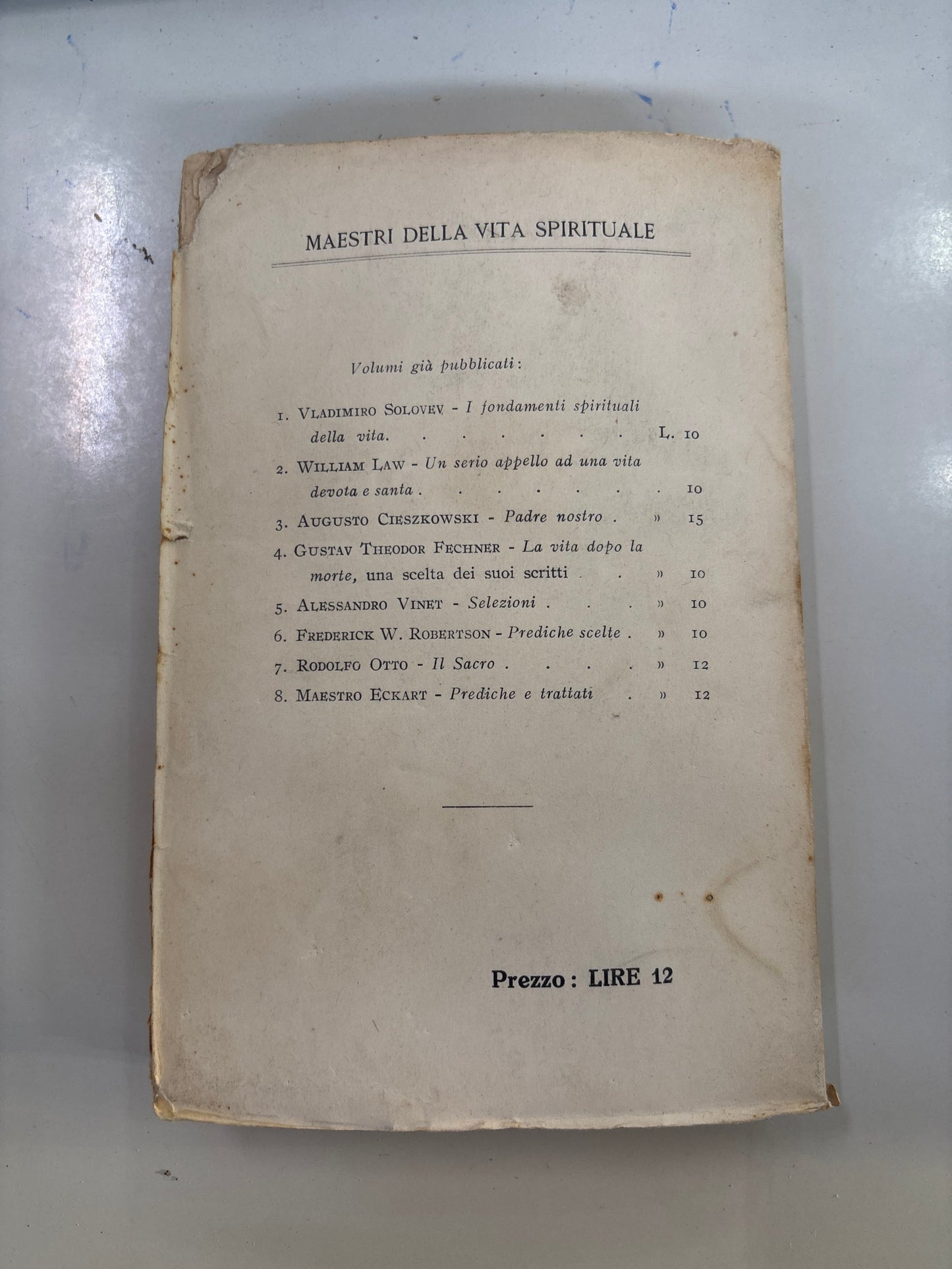 Libro Prediche e trattati - Maestro Eckart Zanichelli 1927 Buonaiuti Mercatino Usato Crotone