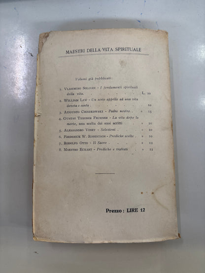 Libro Prediche e trattati - Maestro Eckart Zanichelli 1927 Buonaiuti Mercatino Usato Crotone