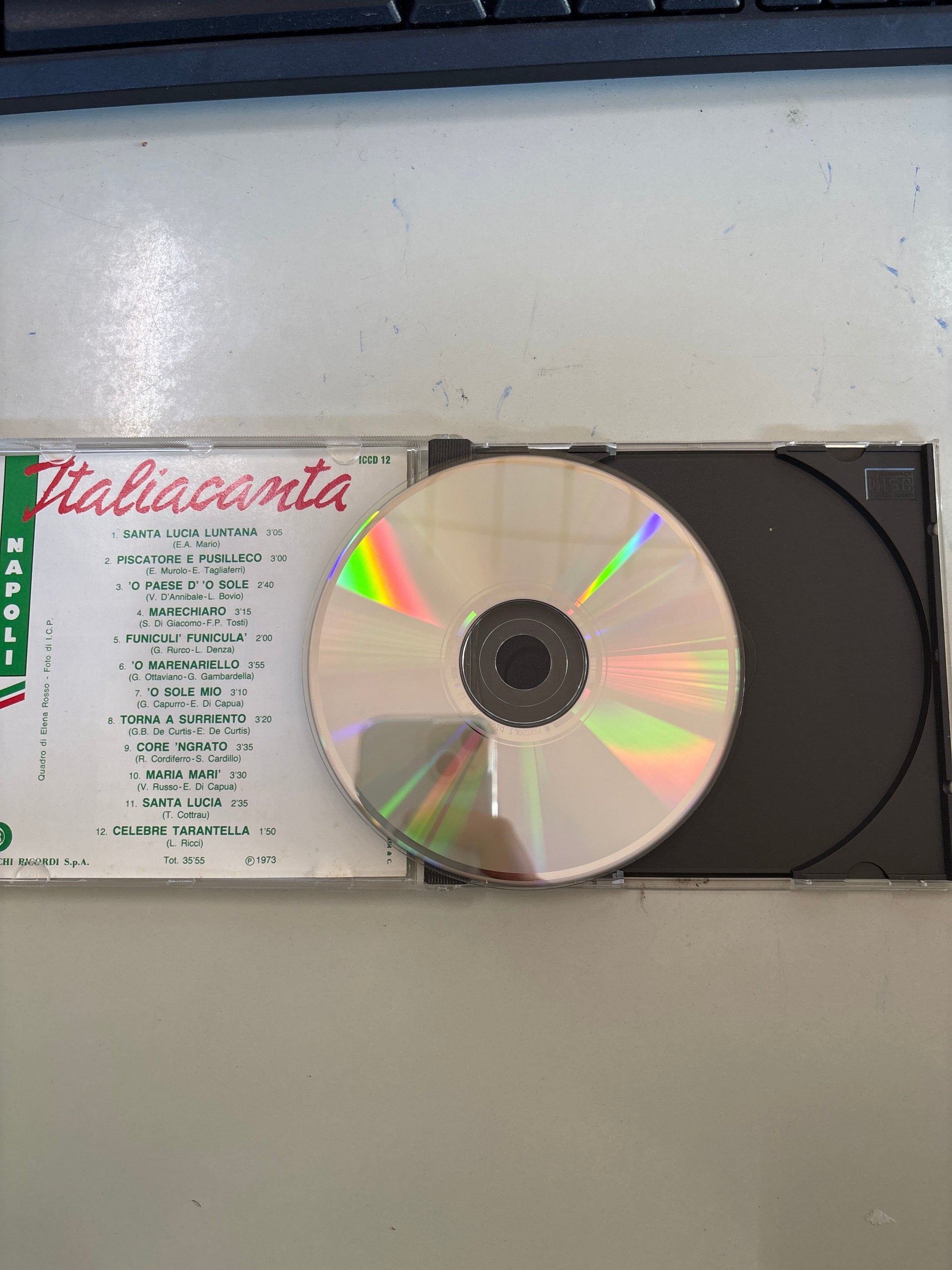 CD Italiacanta Napoli - Canzoni napoletane classiche - Ricordi 1973 Mercatino Usato Crotone
