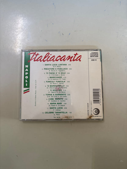 CD Italiacanta Napoli - Canzoni napoletane classiche - Ricordi 1973 Mercatino Usato Crotone