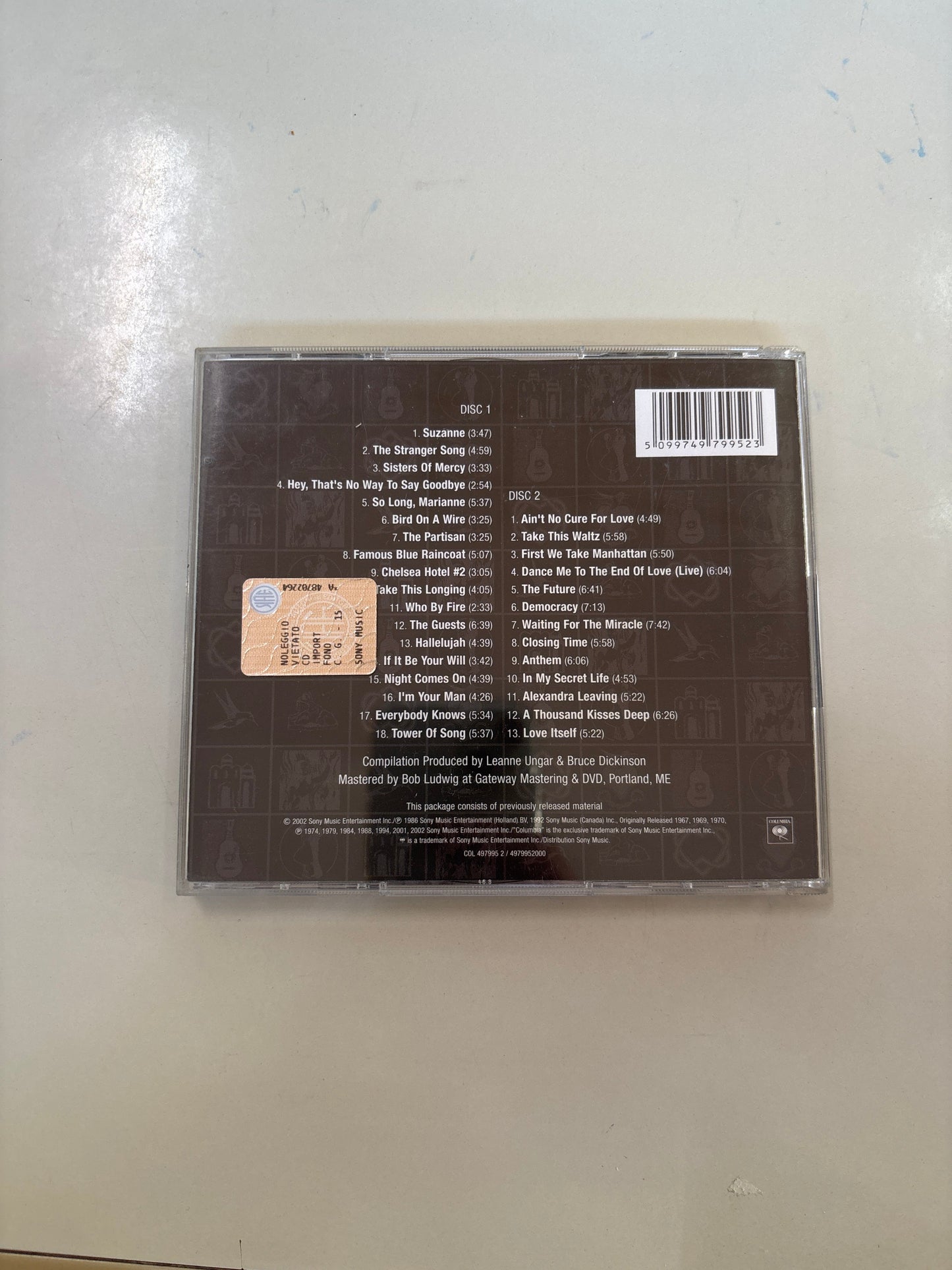 CD The Essential Leonard Cohen 2 dischi raccolta successi Mercatino Usato Crotone