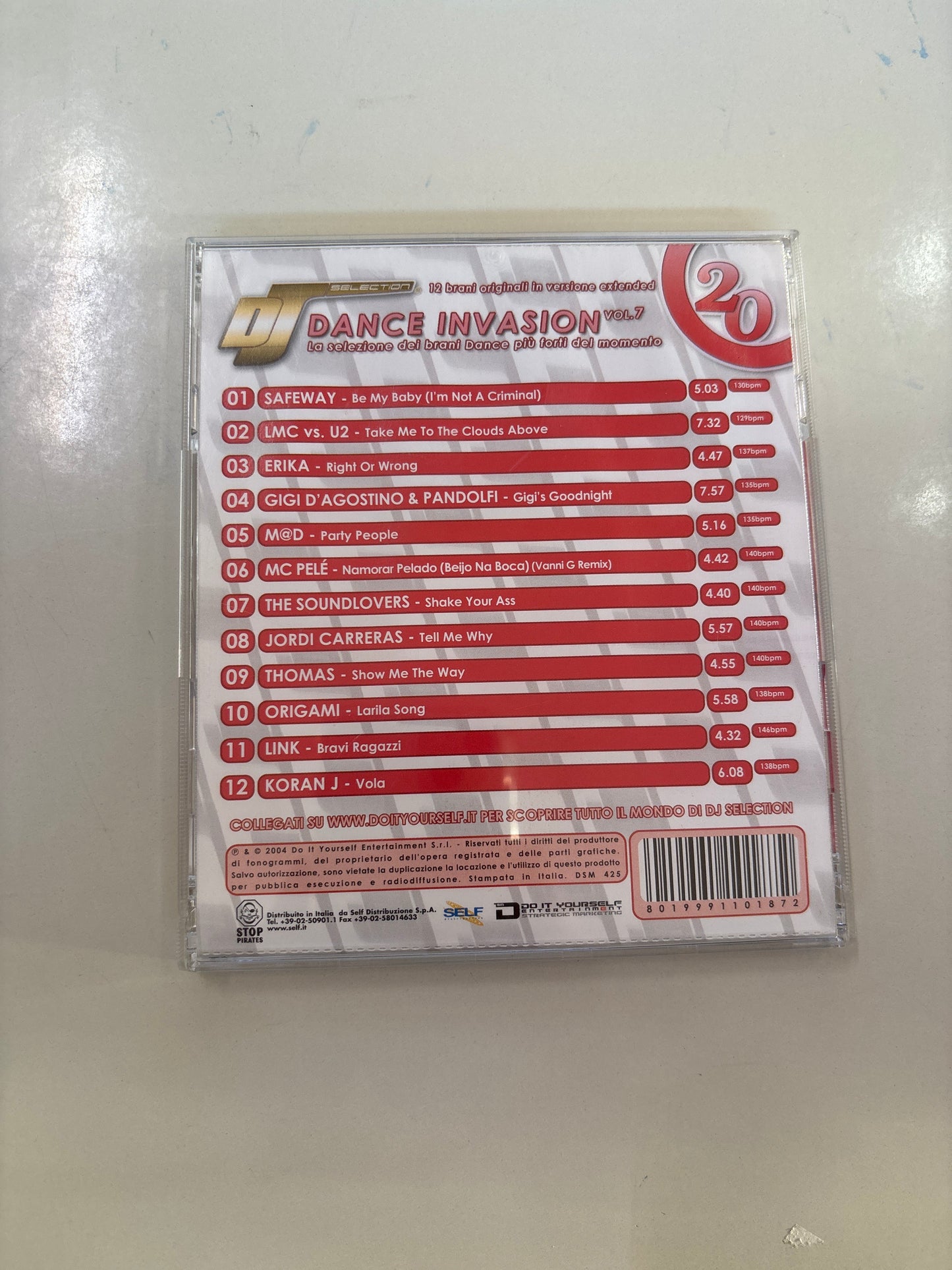 CD DJ Selection Dance Invasion Vol. 7 - 12 brani extended dance mix Mercatino Usato Crotone