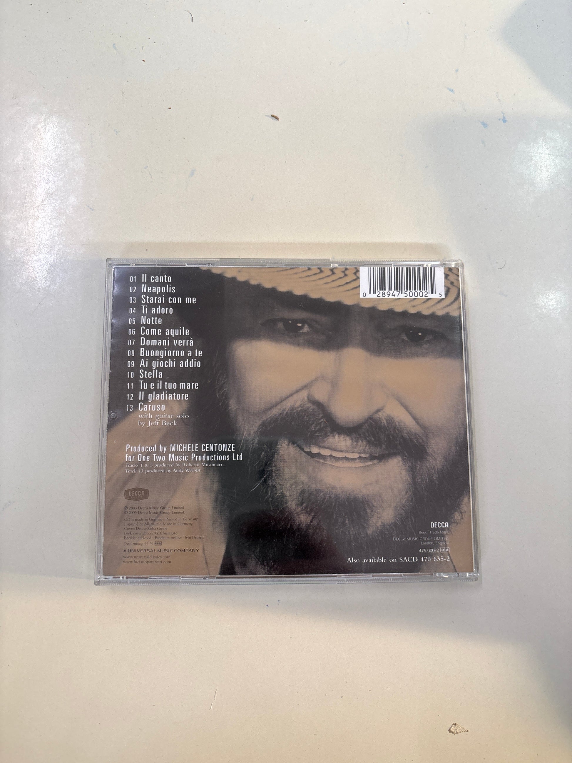 CD Luciano Pavarotti - Ti adoro 2003 pop lirico Decca classica Mercatino Usato Crotone