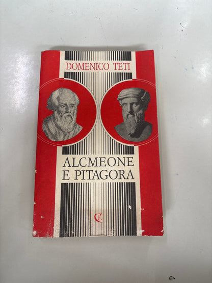 Libro Alcmeone e Pitagora Domenico Teti 1988 Calabria Letteraria Filosofia Greca Mercatino Usato Crotone