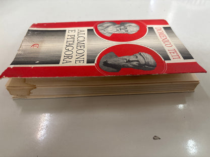 Libro Alcmeone e Pitagora Domenico Teti 1988 Calabria Letteraria Filosofia Greca Mercatino Usato Crotone