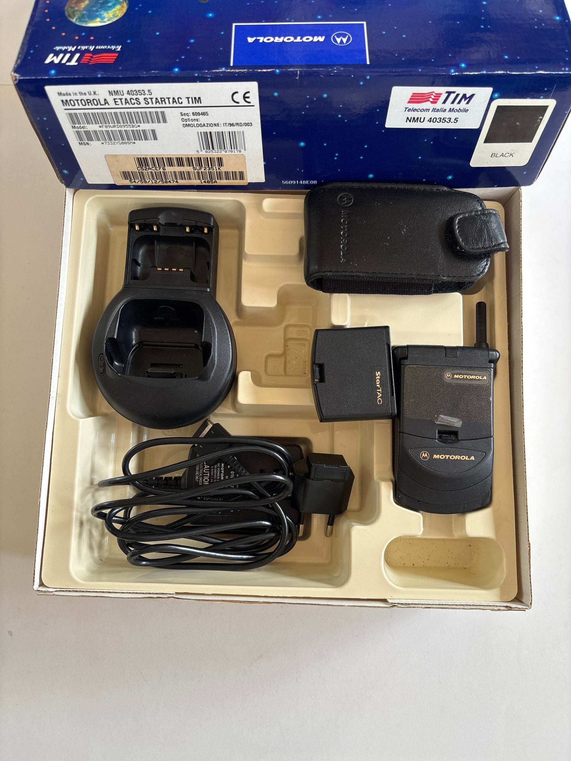 Motorola StarTAC TIM Vintage ETACS Completo Box Originale Funzionante Mercatino Usato Crotone