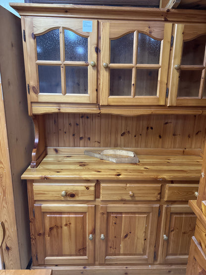 Cristalliera in Legno Massello con Ante in Vetro - 150x47x192 cm Mercatino Usato Crotone