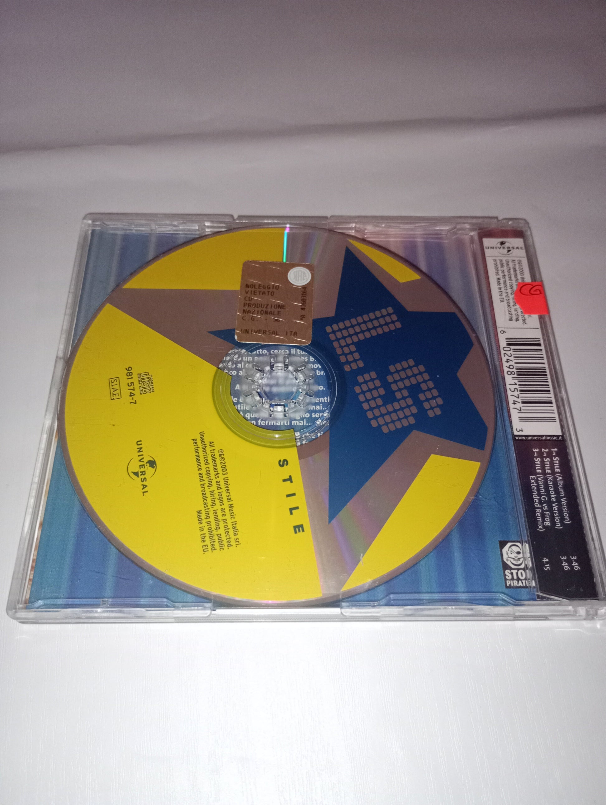 Lucky Star - "Stile" Emma Marrone - Singolo Esclusivo Amici CD Mercatino Usato Crotone