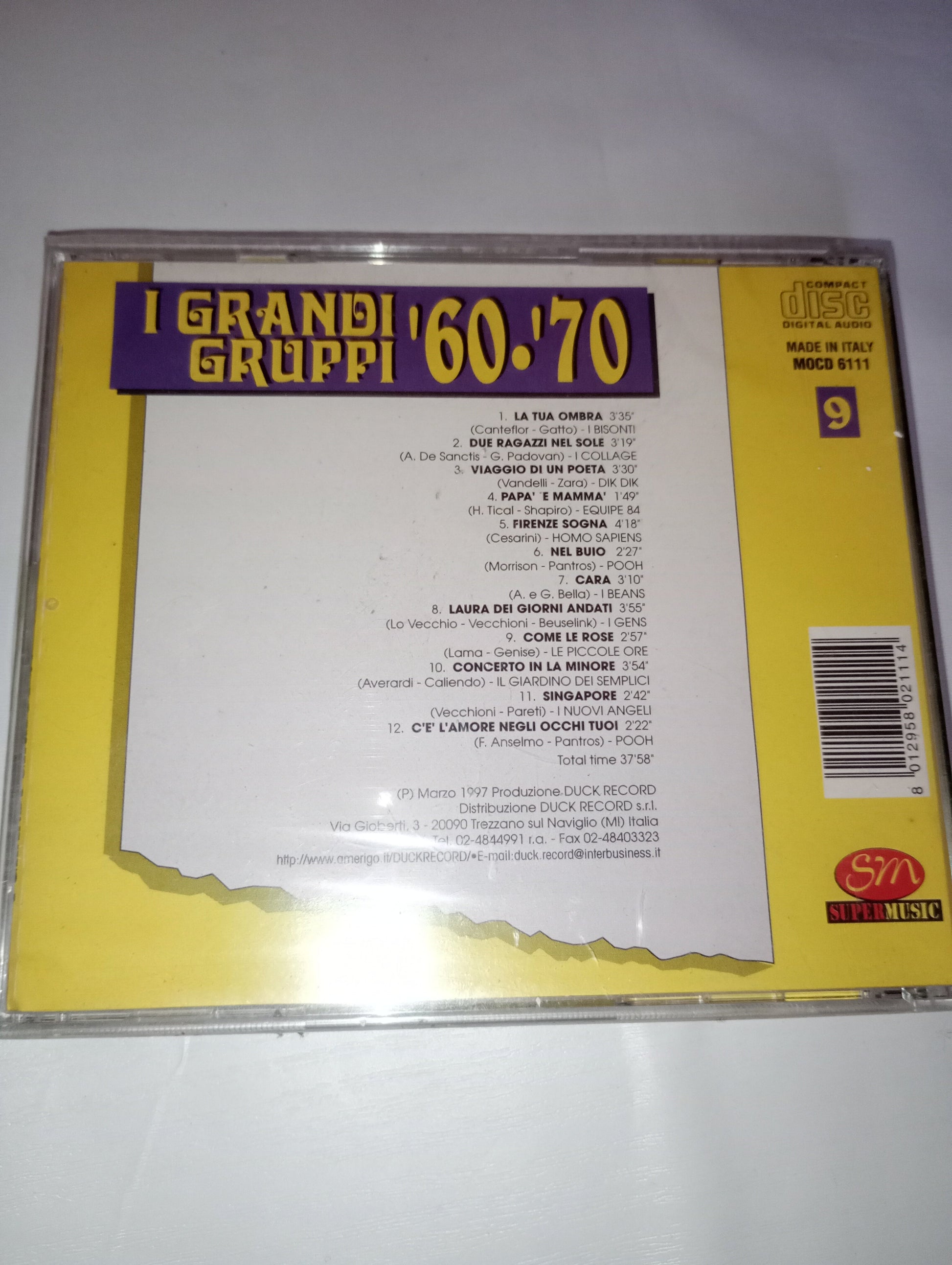 I GRANDI GRUPPI ANNI '60/'70 VOL. 9 SIGILLATO - Musica Vintage Mercatino Usato Crotone