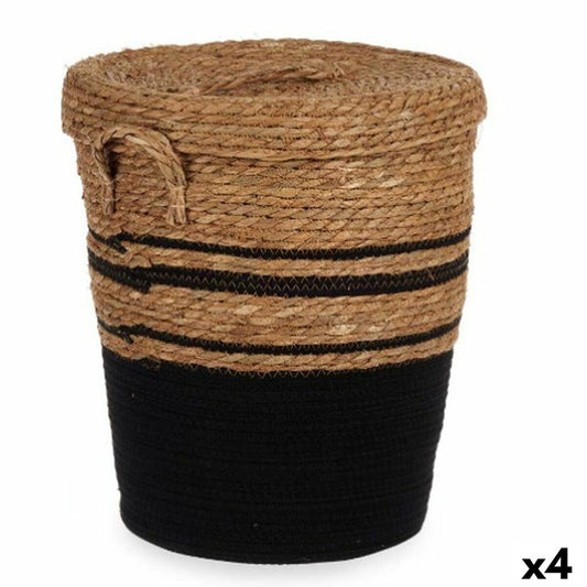 Cesto Gift Decor YY21620J03S3 Marrone Nero Alghe marine (4 Unità) 3892
