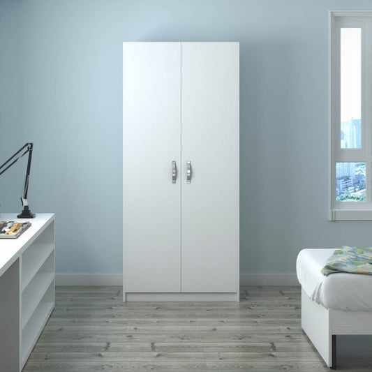 Armadio 210 cm due ante bianco frassinato Effezeta