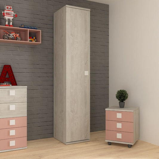 Armadio 45x52x223h con anta bianco consumato Effezeta
