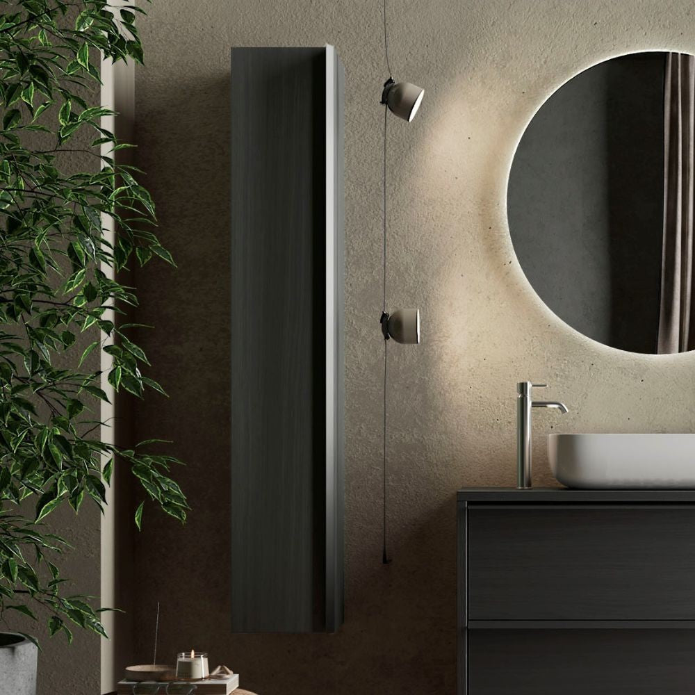 Colonna bagno Adam sospesa 26x138h nero frassinato Effezeta