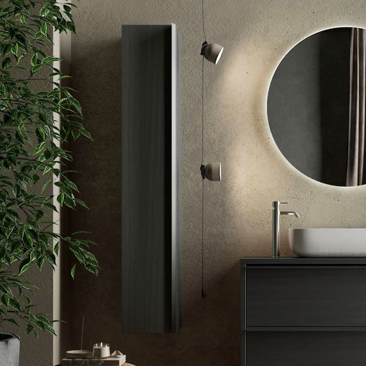Colonna bagno Adam sospesa 26x138h nero frassinato Effezeta