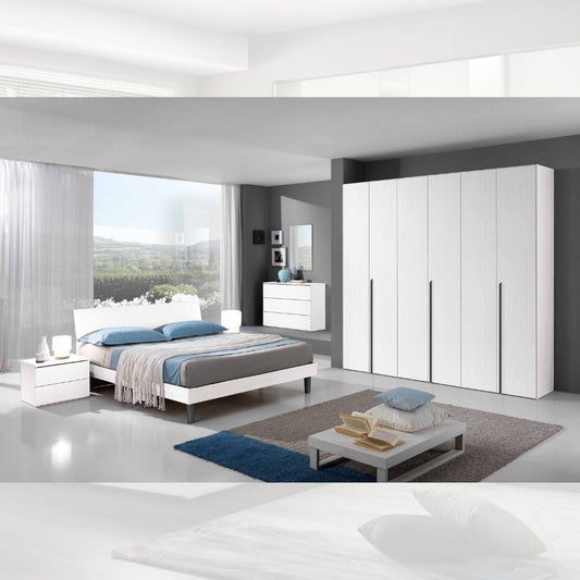 Comodino Manitoba 2 cassetti colore bianco Effezeta