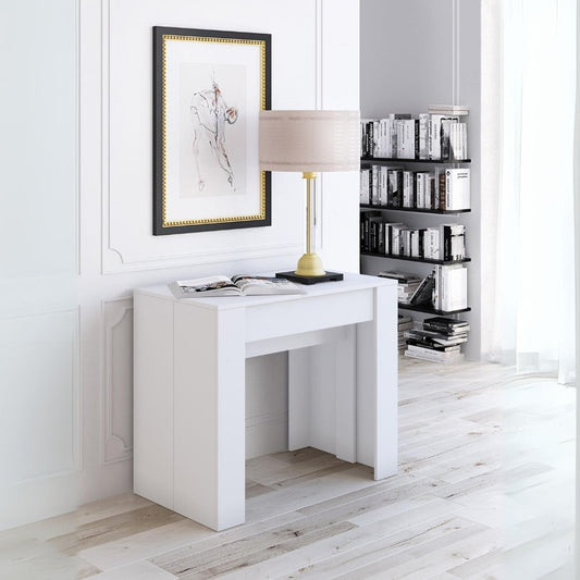 Consolle allungabile Luka con 4 allunghe colore bianco Effezeta