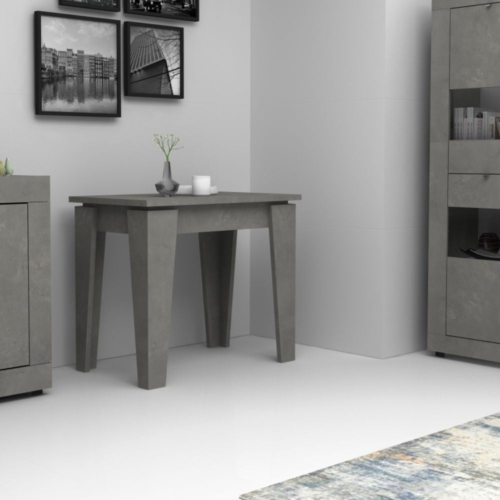 Consolle allungabile Natron cemento 50x90 cm Effezeta