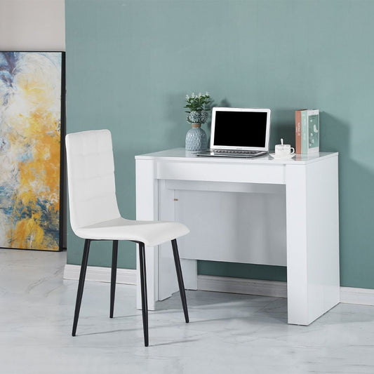 Consolle allungabile Ofelia colore bianco effetto lucido Effezeta