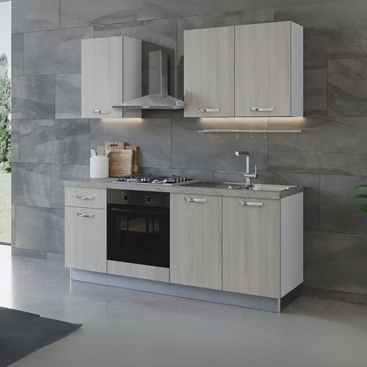 Cucina Aura 195 cm  con elettrodomestici Effezeta