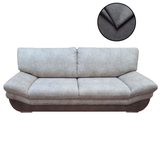 Divano 3 posti Magonza 220 colore grigio cenere Lux Ash 23 Effezeta
